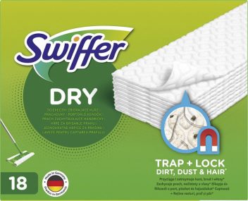 Swiffer Sweeper na podlahy Náhrady Dry, 18 ks