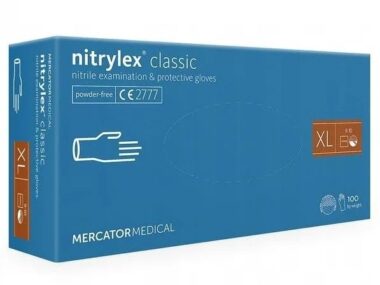 MERCATOR NITRYLEX CLASSIC Nitrilové rukavice modré, 100ks vel. XL