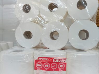 PRIMASOFT TOALETNÍ PAPÍR JUMBO, 2 vrstvý, 6 ks v balení 010317
